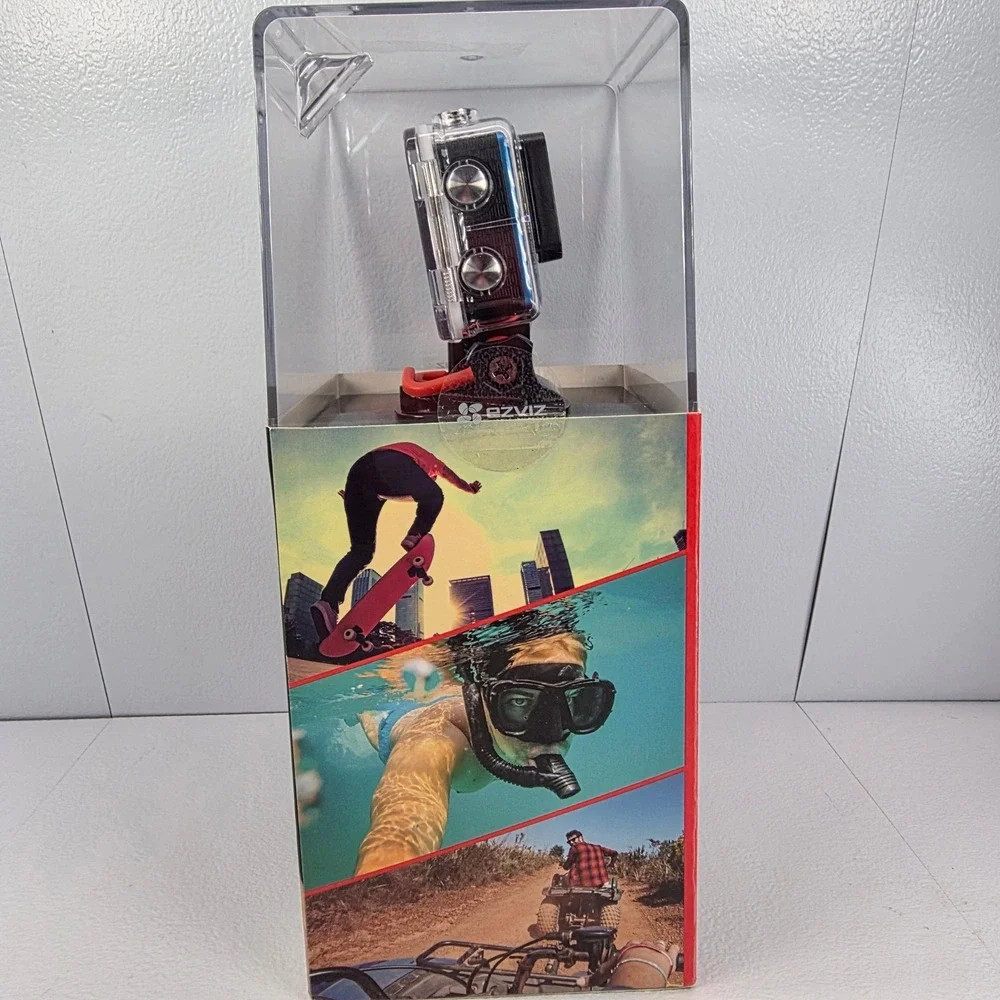 4K Action Camera Matte Blue CS SP200 EZ5BL 16MP Wi-Fi Bluetooth New‎